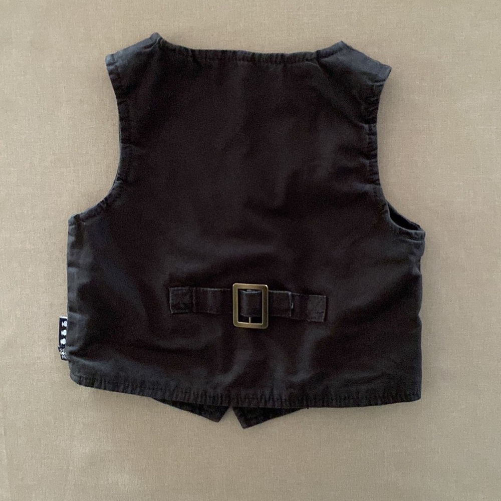 Trois Moutons Gray V-Neck Vest 9 Months - Picture 3 of 9